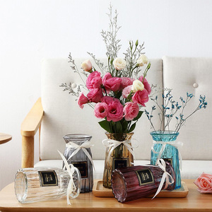 透明玻璃花瓶干花插花水培玻璃瓶客厅创意小清新摆件插花装饰花盆
